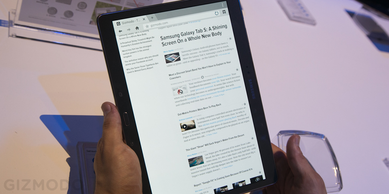 Illustration for article titled Samsung Galaxy Tab S, primeras impresiones: pantalla y diseño renovado